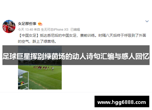 足球巨星挥别绿茵场的动人诗句汇编与感人回忆